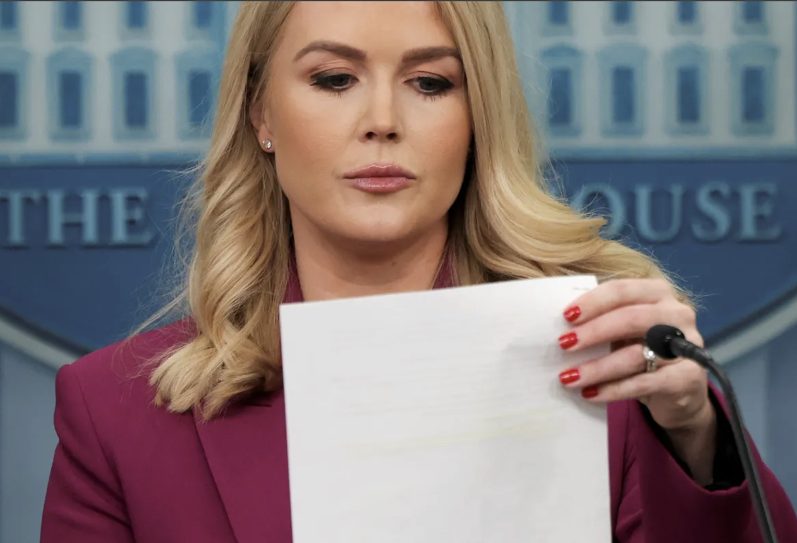 Trump Jokes About Firing Karoline Leavitt